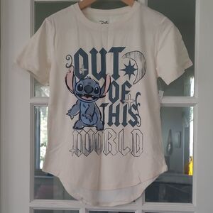 Disney Stitch Graphic Tee - Cream Size S (3-5) NWT